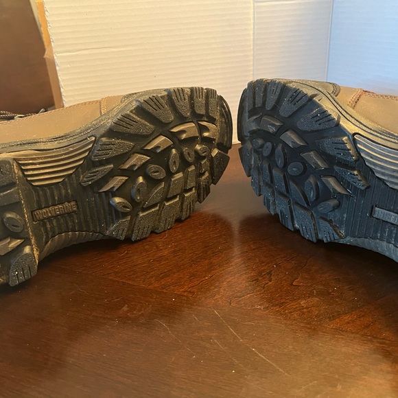 Wolverine Leather suede, waterproof boots, Brown Size 10 Med. GREAT Condition - Picture 6 of 15